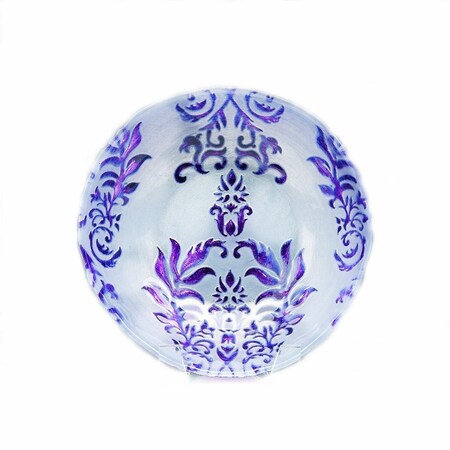 American Granby Damask 7.5 in. Two Purple Bowl, 4PK 5943-5
